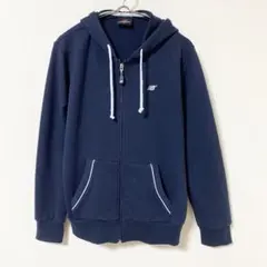 【ニューバランス】ジップスウェットパーカー フード付き 刺繍ロゴ 綿混 Lのサムネイル