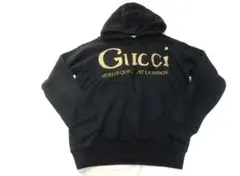 GUCCI パーカー ブラック ゴールドロゴのサムネイル
