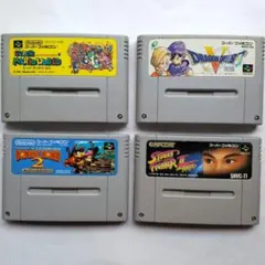 スーパーファミコン ゲームソフト ４本セット