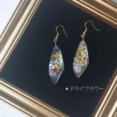 〖SALE*ラスト1点〗ドライフラワーのアクセサリー(ピアス/イヤリング)