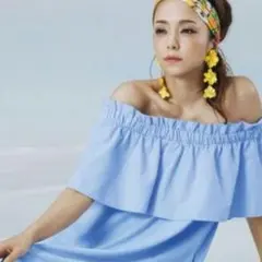 安室奈美恵 H＆M コラボ ブルー ワンピース S（M）