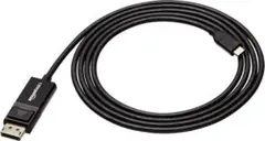 USB-C ディスプレーポートケーブル タブレット用 1.8ｍ ブラック