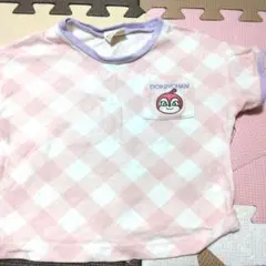 ドキンちゃん チェック柄 Tシャツ