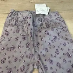 ブランシェス花柄長ズボン 110cm 薄紫