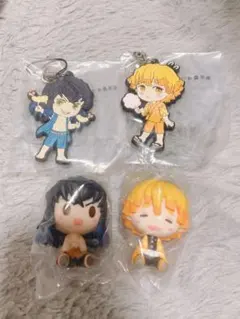 鬼滅の刃　無限列車　一番くじ鬼殺の志ちょこのっこフィギュア 我妻善逸　嘴平伊之助