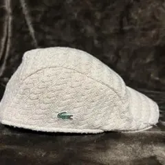 Lacoste ニット ハンチング帽 ホワイト