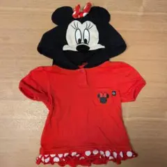 BABYDOLL ディズニー ミニーマウス トップス フード付き 80サイズ相当