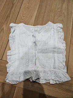 ZARA ホワイト 半袖シャツ 7