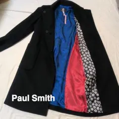【未使用品】Paul Smith バイカラー　カシミヤ入り　 ロングコート　花柄 Paul Smith（ポール・スミス） ステンカラーコート コート ウィメンズ