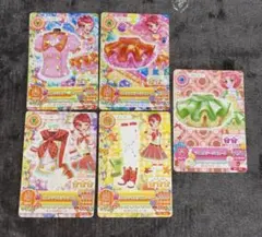 【美品】アイカツカード北大路さくら一ノ瀬かえで5枚セットまとめ売り即購入〇