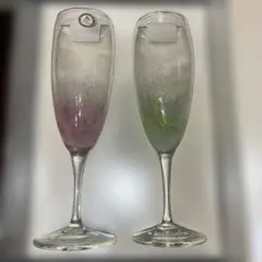 新品　琉球ガラス シャンパングラス 2個セット