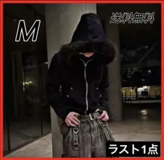 ファー付きジップパーカー 海外ストリート y2k カジュアル グランジ 韓国系