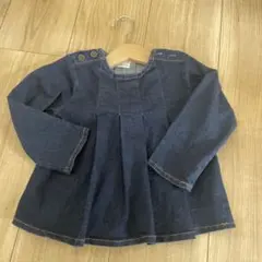 美品　petit main デニムトップス90㎝