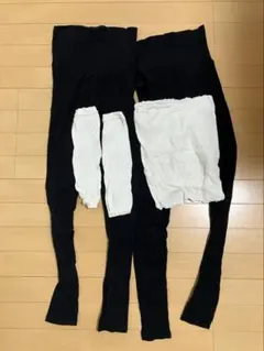 マタニティレギンス2点、腹巻き、レッグウォーマーセット