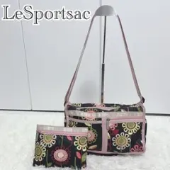 LeSportsac ショルダーバッグ ポーチ 花柄　向日葵