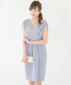最終値下アーバンリサーチロッソ ワンピース ドレス　結婚式用　フォーマル　ブルー