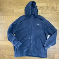 Nike 黒ジップアップパーカー
