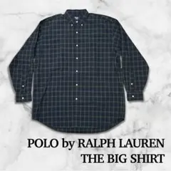 新品 Polo ラルフローレン　BIG SHIRT BIGFITブラックウォッチ