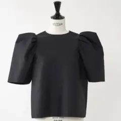 Heve ヘイヴ　バブリーブラウス　半袖 トップス　ブラック 黒