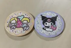 サンリオキャラクターズ 刺繍缶バッジビスケット4
