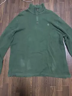 Polo by Ralph Lauren 緑色 ハーフジップ トレーナー XXL