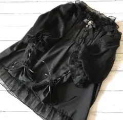 ラスト1点！ リボンブローチ付き ゴスロリ ブラウス 病みかわ 姫袖 カメオ