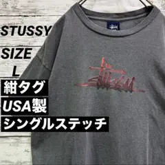 中古 90s OLD STUSSY ボーダー Tシャツ 赤青タグ - メルカリ