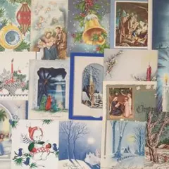 【20枚】当時物 USA ヴィンテージグリーティングカード クリスマス②