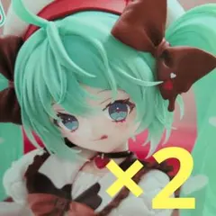 初音ミク×チロルチョコ ミルクver. Trio-Try-iT フィギュア 2個