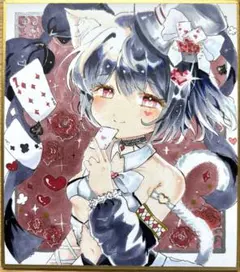 ナ*ン様 手描きイラスト 小色紙 東方Project フランドール