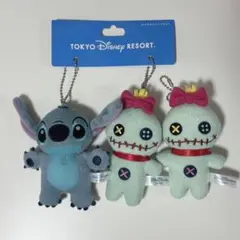 東京ディズニーリゾート スティッチ&スクランプ　ぬいぐるみバッジセット