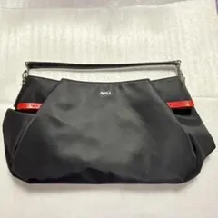 【最終値下げ！未使用】アニエスベー 2way ショルダーバッグ　ナイロン レザー