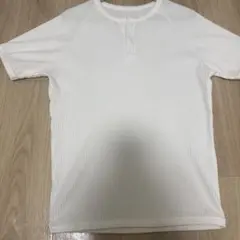 COSYHARU マッスルフィットヘンリーネック半袖ニット