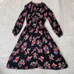 【美品】niko and ニコアンド シアー花柄ワンピース M size