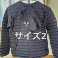 美品　Orcival ネイビーダウンジャケット サイズ2 収納袋付
