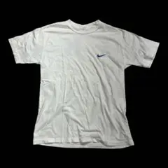 ら*る様 90s ヴィンテージ NIKE ナイキ スウッシュ ロゴ刺繍 Tシャツ