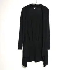 MK MICHEL KLEIN 黒 ロングカーディガン 長袖　38 ウール