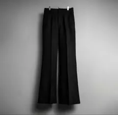 SHIKITARI MEGA FLARE SLACKS 【BLACK】