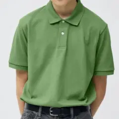 gu ジーユー　メンズ　トップス　ポロシャツ　半袖　グリーン　S 未使用　夏