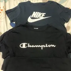 Nike & Champion Tシャツ 2枚セット