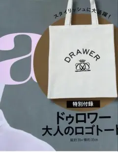 Drawer ドゥロワー 大人のロゴトートバッグ eclat１０月号　A4サイズ