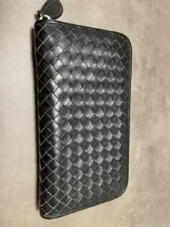 正規品本物 ボッテガ ヴェネタ 長財布 ブラック 美品