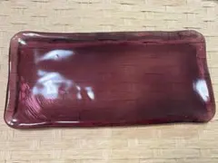 スガハラ　sghr ガラス　プレート　長方形　ボルドーのサムネイル