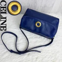２点♡CELINE セリーヌ サークル ロゴ ナッパレザー ショルダーバッグ