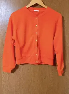 GU ジーユー カーディガン オレンジ Sサイズ
