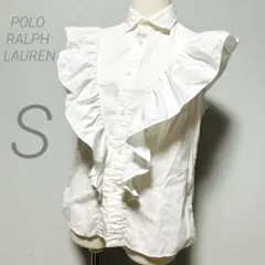ポロ ラルフローレン✨リネン ストライプ カシュクール フレア