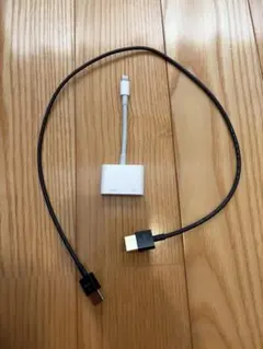 Apple Lightning-Digital AVアダプタHDMI変換ケーブル