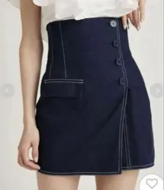 snidel ハイウエストキュロットショートパンツ