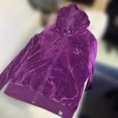 PUMA パープル フード付きパーカー