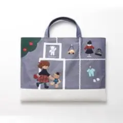 貞松・浜田バレエ団✕familiar 「くるみ割り人形」デニムバッグ マチ